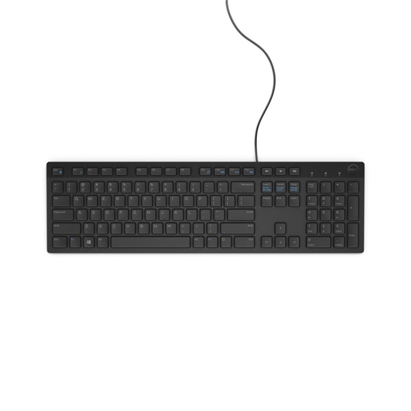 DELL Vezetékes Billentyűzet Multimedia Keyboard-KB216 - Hungarian (QWERTZ) - Black (580-ADGQ)