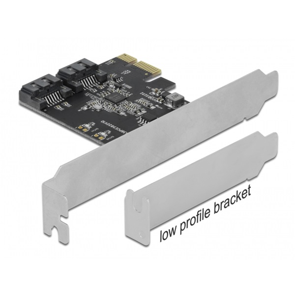 DELOCK PCI-E Bővítőkártya 2x SATA 6Gb/s port (90431)