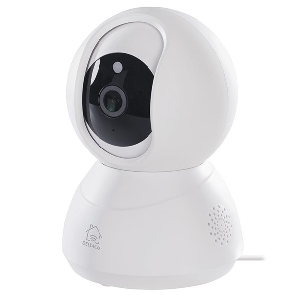 DELTACO SMART HOME SH-IPC03 1MP IP biztonsági kamera, beltéri 720p WIFI, pan-tilt-zoom (SH-IPC03 1MP)