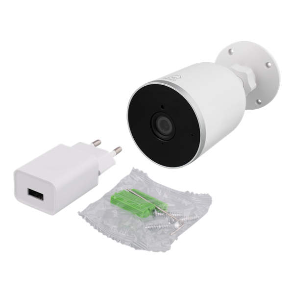 DELTACO SMART HOME SH-IPC04 2MP IP65 biztonsági kamera, kültéri 1080p WIFI (SH-IPC04 2MP)