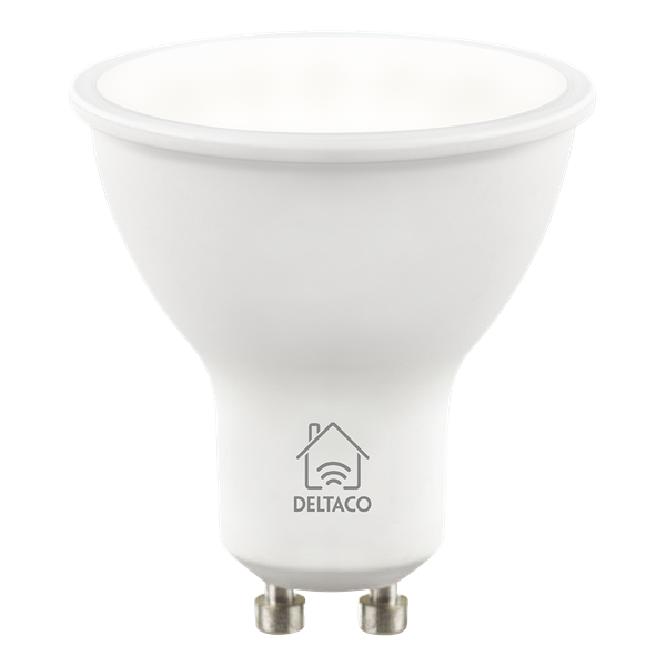 DELTACO SMART HOME SH-LGU10CCTC  okos izzó, 4,5W, WIFI, TUYA, 2700K-6500K (SH-LGU10CCTC)