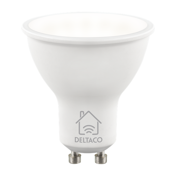 DELTACO SMART HOME SH-LGU10CCTC  okos izzó, 4,5W, WIFI, TUYA, 2700K-6500K (SH-LGU10CCTC)