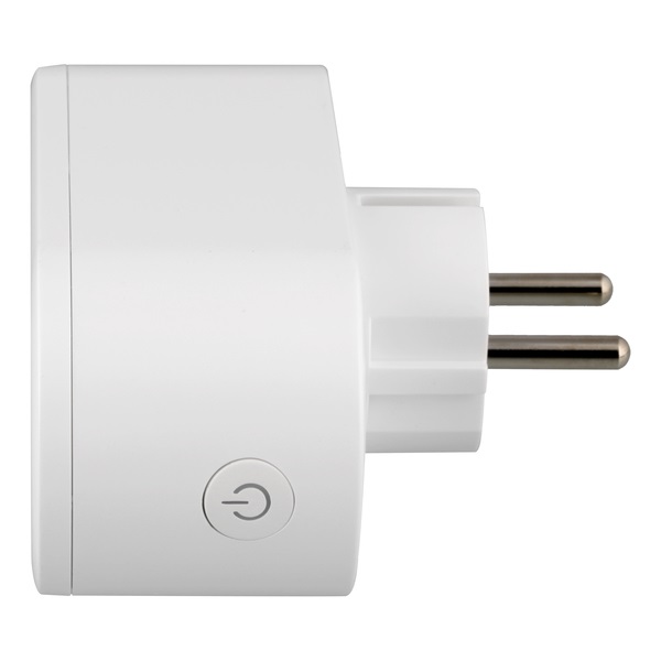 DELTACO SMART HOME SH-P02E beltéri kettes konnektor, 10A,  WIFI, energia monitoring (SH-P02E)