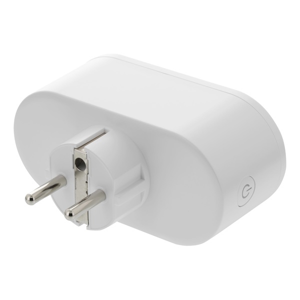 DELTACO SMART HOME SH-P02E beltéri kettes konnektor, 10A,  WIFI, energia monitoring (SH-P02E)