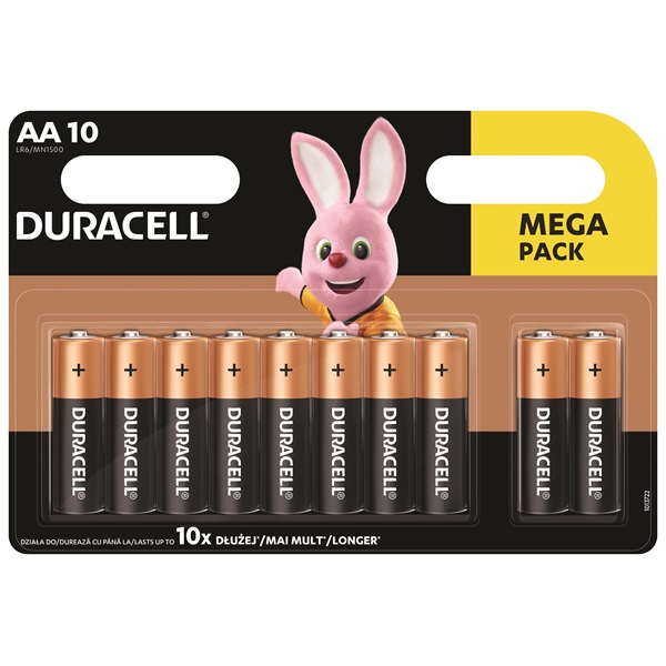 Duracell BSC 10 db AA elem (5000394019843)