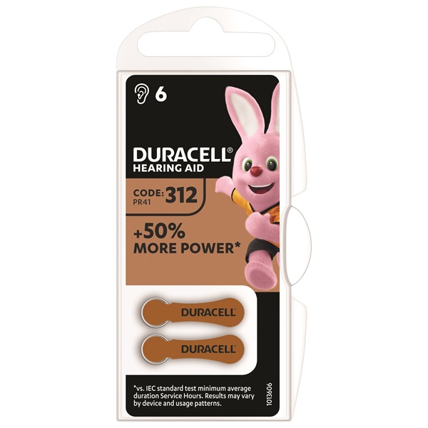 DURACELL DA312 6db elem (hallókészülék) (96091463)
