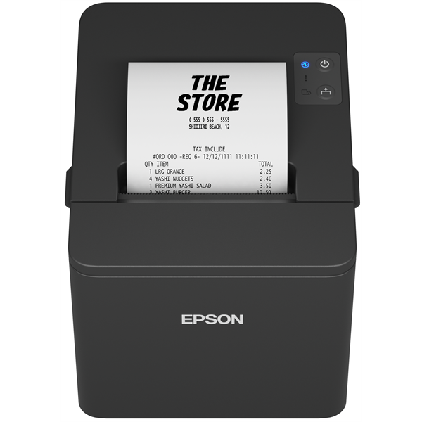 EPSON Blokknyomtató - TM-T20IV (101) (250mm/s, 203 DPI, 80mm, USB/RS-232, Fekete) (C31CL47101)