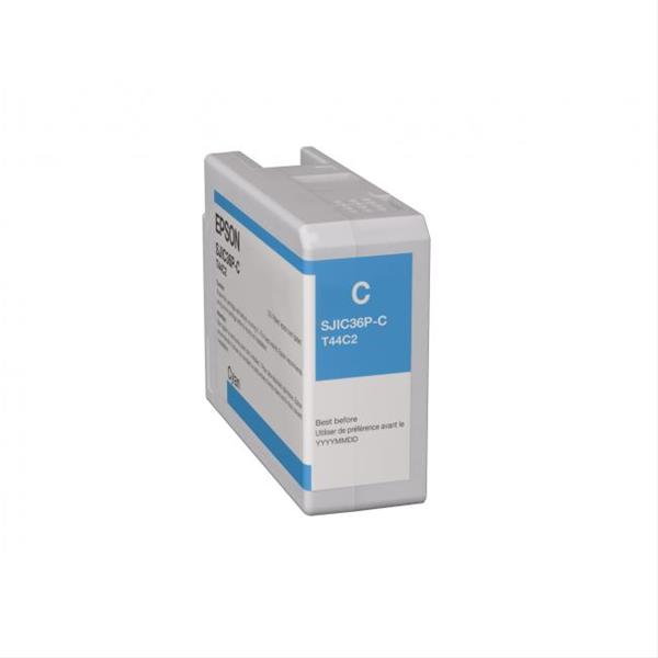 EPSON SJIC36P-C Cyan patron 80 ml (eredeti)  C13T44C240 C6000AE/C6500AE nyomtatóhoz
