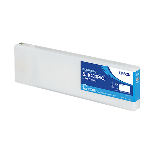 EPSON SJIC30P(C) Cyan patron 294.3 ml (eredeti) C33S020640 C7500G címkenyomtatóhoz (C33S020640)