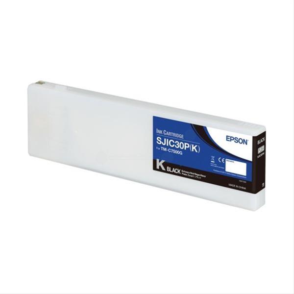 EPSON SJIC30P(K) Black patron 294.3 ml (eredeti) C33S020639 C7500G címkenyomtatóhoz (C33S020639)