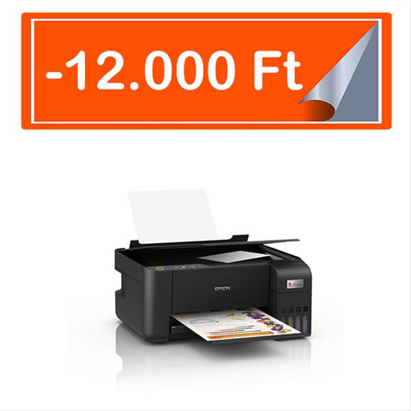 EPSON ECOTANK L3210 (A4, MFP, SZÍNES, 5760X1440 DPI, 33 LAP/PERC, USB) nyomtató
