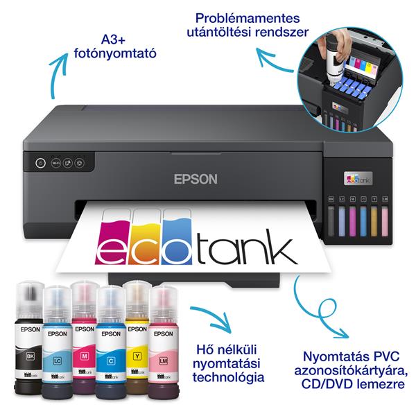 EPSON EcoTank L18050 A3+ színes egyfunkciós fotónyomtató WiFi/USB 1500 fotóra elegendő tintával