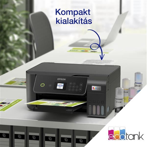 EPSON EcoTank L3280 A4, MFP, színes, 5760x1440 DPI, 33 lap/perc, USB/Wifi tintasugaras nyomtató