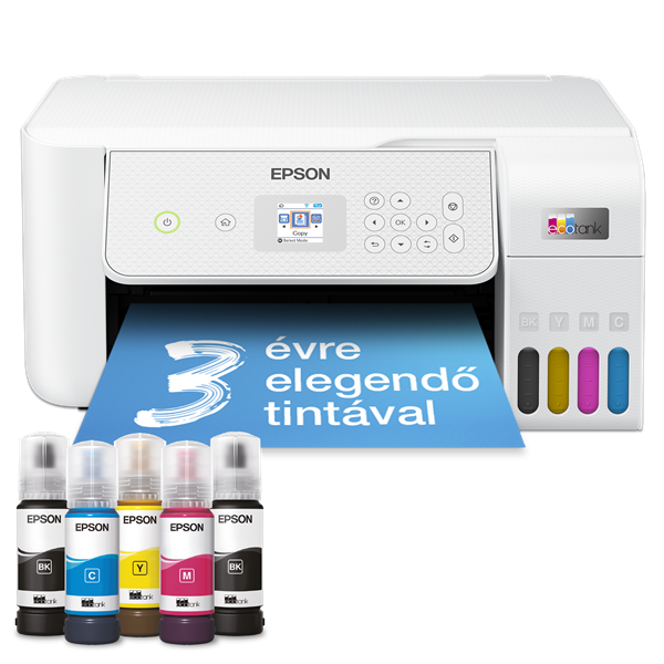 EPSON EcoTank L3286 A4, MFP, színes, 5760x1440 DPI, 33 lap/perc, USB/Wifi tintasugaras nyomtató