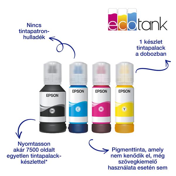EPSON EcoTank L6550 A4, színes multifunkciós nyomtató duplex 14000/5200 oldal tintával
