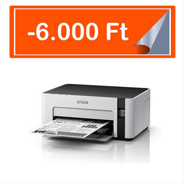 EPSON EcoTank M1120 mono A4, 1440x720 DPI, 32 lap/perc, USB/WIFI mono fehér tintasugaras nyomtató