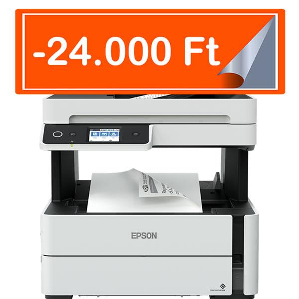 EPSON EcoTank M3170 tintasugaras nyomtató (A4, MFP, 1200x2400 DPI, 39 lap/perc, ADF, USB/LAN/Wifi)
