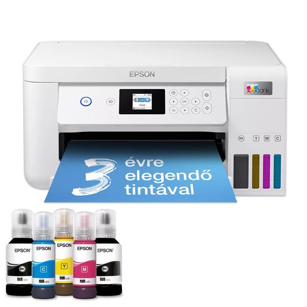 EPSON Ecotank L4266 tintasugaras nyomtató (A4, MFP, színes, 5760x1440 DPI, 33 lap/perc, duplex, USB/Wifi/Wifi Direct)