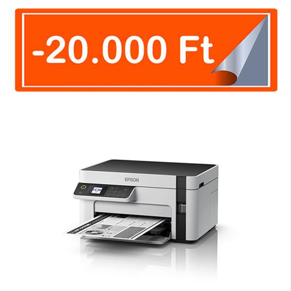 EPSON Ecotank M2120 A4, MFP, 1440x720 DPI, 32 lap/perc, USB/WiFi tintasugaras nyomtató