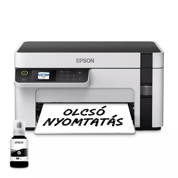 EPSON Ecotank M2120 A4, MFP, 1440x720 DPI, 32 lap/perc, USB/WiFi tintasugaras nyomtató