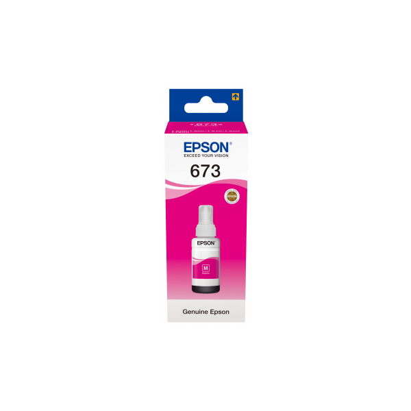 Epson No.673 (T6733) Magenta tinta 70ml (eredeti) Ecotank L800/L805/L810/L850/L1800 széria (C13T67334A)