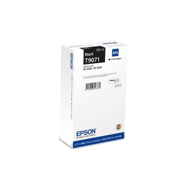 Epson T9071 Black patron 10K (eredeti) C13T907140 Workforce Pro WF-6090/6590 széria (C13T90714N)
