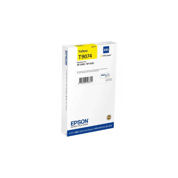 Epson T9074 Yellow patron 7K (eredeti) C13T907440 Workforce Pro WF-6090/6590 széria (C13T90744N)