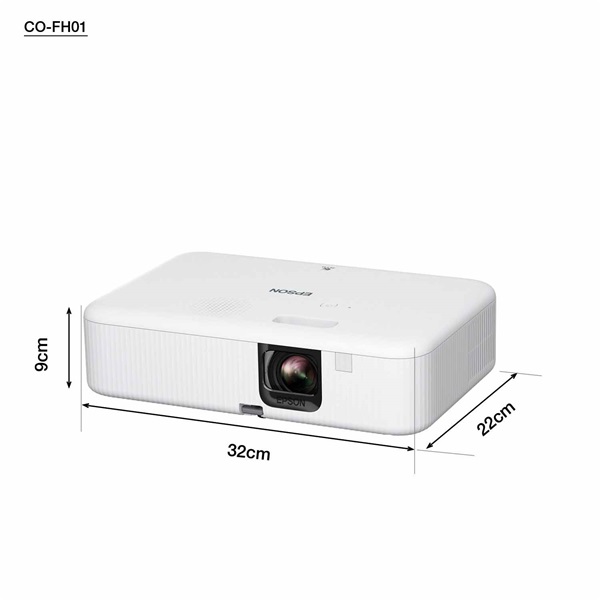 EPSON Projektor - CO-FH01 (3LCD, 1920x1080 (Full HD), 16:9, 3000 AL,  HDMI/USB) (V11HA84040)