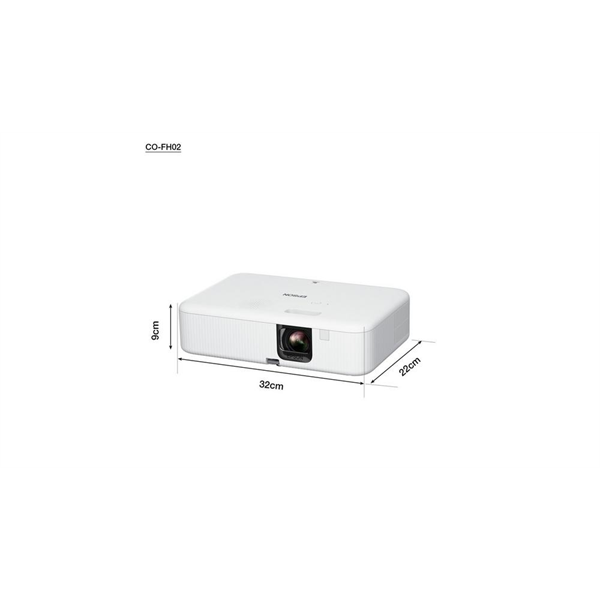 EPSON Projektor - CO-FH02 (3LCD, 1920x1080 (Full HD), 16:9, 3000 AL, 16 000:1, HDMI/USB/WiFi/Android TV) (V11HA85040)