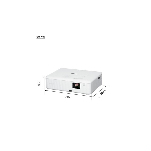 EPSON Projektor - CO-W01 (3LCD,1280x800 (WXGA), 16:10, 3000 AL, 15 000:1, HDMI/USB) (V11HA86040)