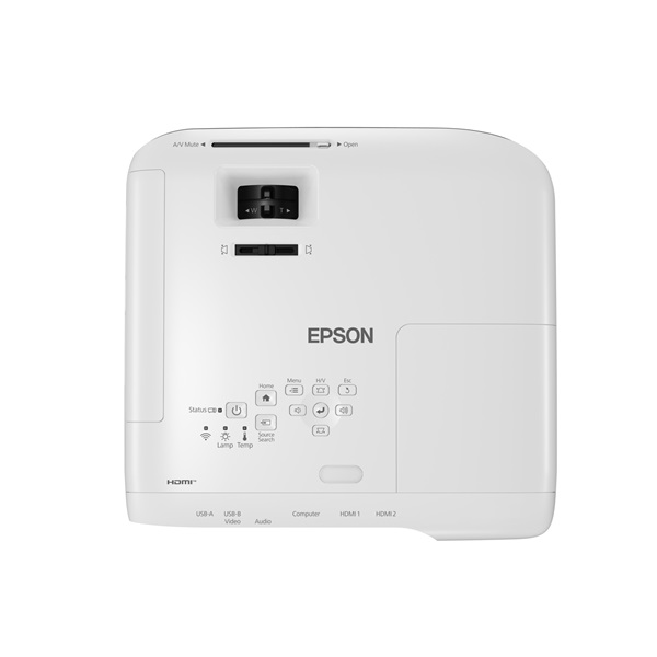 Epson EB-FH52 asztali hordozható többcélú projektor, 3LCD, Full HD, WIFI, 2xHDMI be, 1xVGA be, 1xUSB A