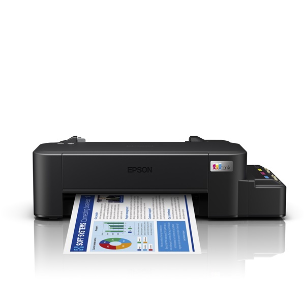 EPSON Tintasugaras nyomtató - EcoTank L121 (A4, színes, 720x720 DPI, 9 lap/perc, USB, külső tartály, ult. tintakap.) (C11CD76412)