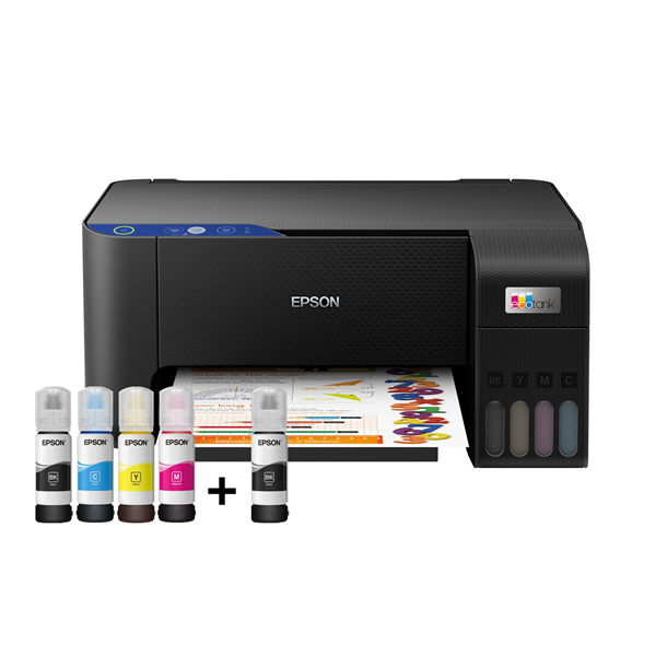 EPSON Tintasugaras nyomtató - EcoTank L3211 (A4, MFP, színes, 5760x1440 DPI, 33 lap/perc, USB) (C11CJ68402)