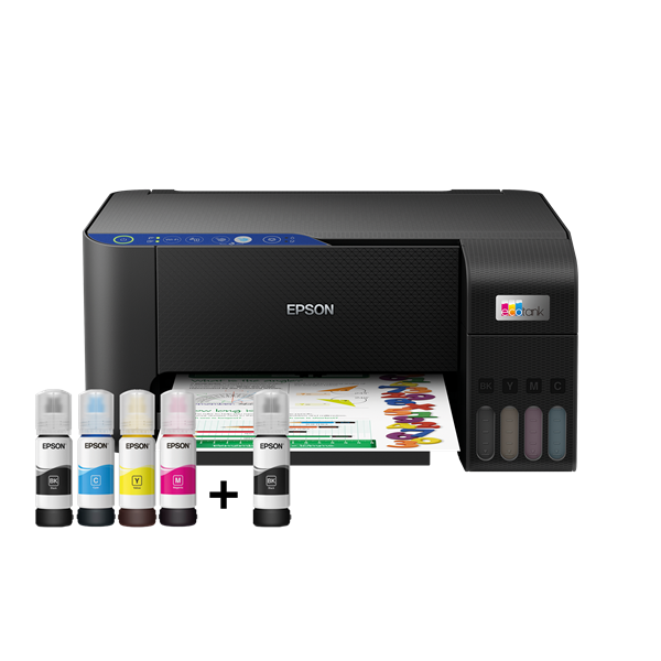 EPSON Tintasugaras nyomtató - EcoTank L3251 (A4, MFP, színes, 5760x1440 DPI, 33 lap/perc, USB/Wifi/Wifi direct) (C11CJ67406)