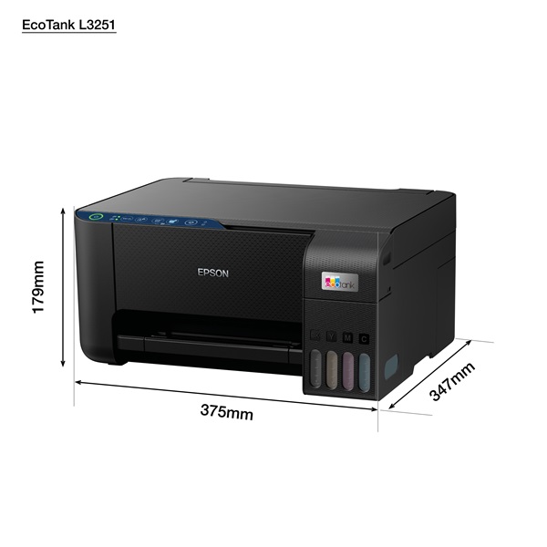 EPSON Tintasugaras nyomtató - EcoTank L3251 (A4, MFP, színes, 5760x1440 DPI, 33 lap/perc, USB/Wifi/Wifi direct) (C11CJ67406)