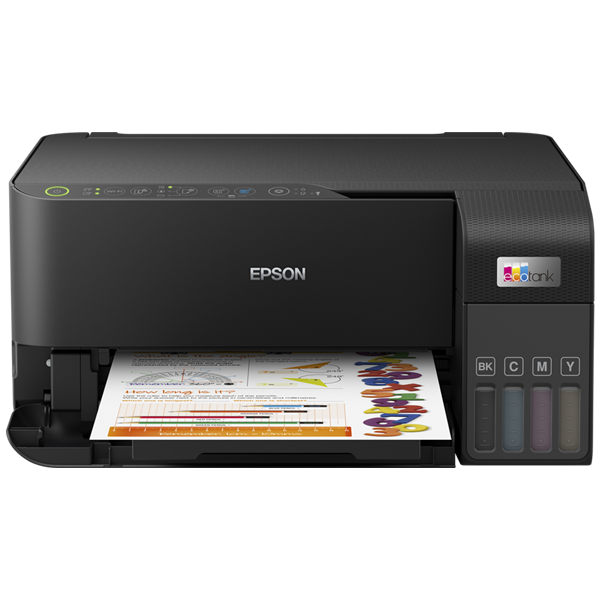 EPSON Tintasugaras nyomtató - EcoTank L3550 (A4, MFP, színes, 4800x1200 DPI, 33 lap/perc, USB/Wifi) (C11CK59403)
