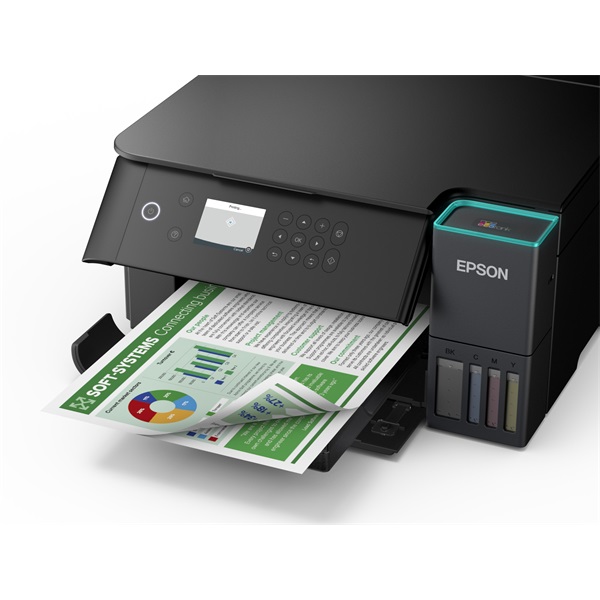 EPSON Tintasugaras nyomtató - EcoTank L6360 (A4, MFP,színes, 4800x1200 DPI, 33 lap/perc,duplex,USB/LAN/Wifi/Wifi Direct) (C11CL42401)