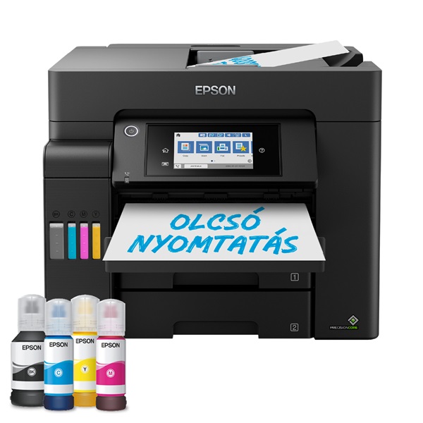 EPSON Tintasugaras nyomtató - EcoTank L6550 (A4, MFP, színes, 4800x2400 DPI, 32 lap/perc, USB/LAN/Wifi) (C11CJ30402)