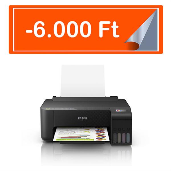 EPSON Tintasugaras nyomtató - EcoTank L1250 (A4, színes, 5760x1440 DPI, 33 lap/perc, USB/Wifi) (C11CJ71402)