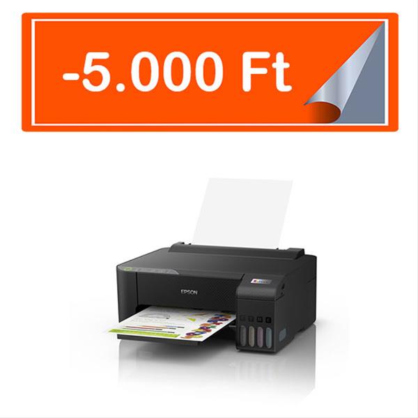 EPSON Tintasugaras nyomtató - EcoTank L1270 (A4, színes, 5760x1440 DPI, 33 lap/perc, USB/Wifi) (C11CJ71407)