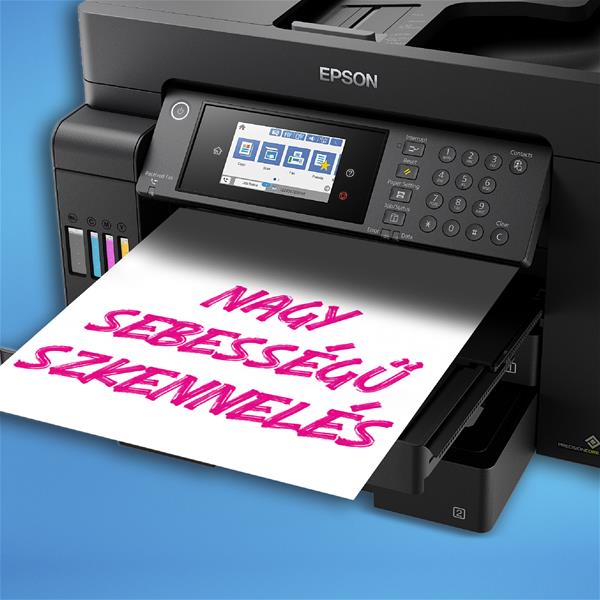 EPSON Tintasugaras nyomtató - EcoTank L15150 (A3+, MFP, színes, 4800x2400 DPI, 32 lap/perc, USB/LAN/Wifi) (C11CH72402)