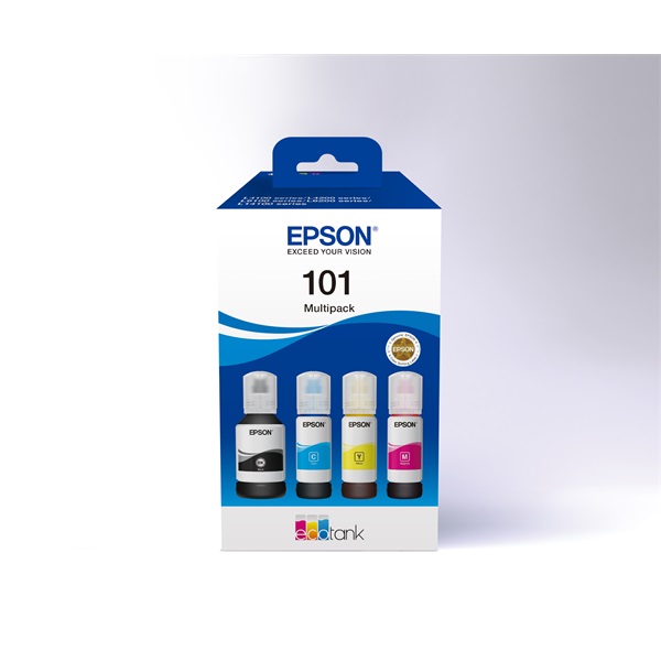 EPSON Tintapatron szett 101 EcoTank 4-colour Multipack (BCMY) (C13T03V64A)