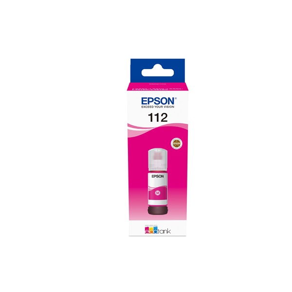 Epson No.112 (T06C3) Magenta tinta 70ml (eredeti) Ecotank L6460/L6490/L6499/L6550/L6570/L6580/L15150/L15160/L15180/L11160/M15140/M15180 széria