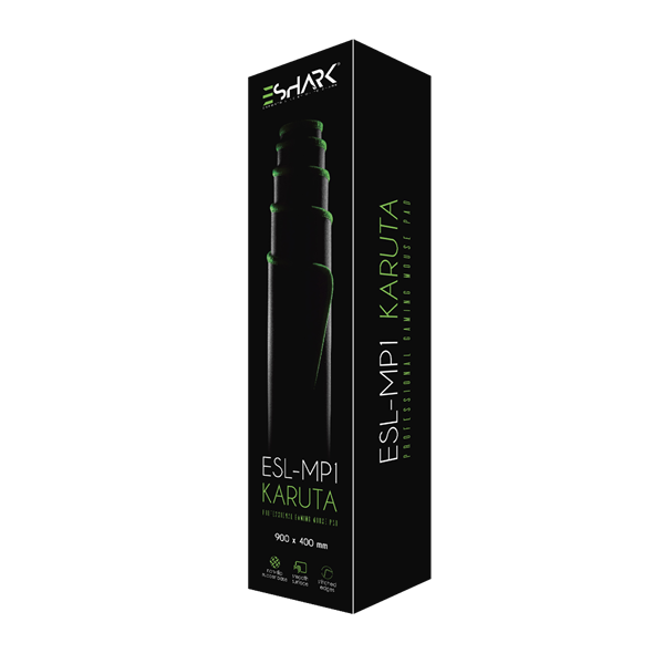 WHITE SHARK PRÉMIUM ESL-MP1 KARUTA XL EGÉRPAD 90 x 40 cm Fekete (WSP ESL-MP1)