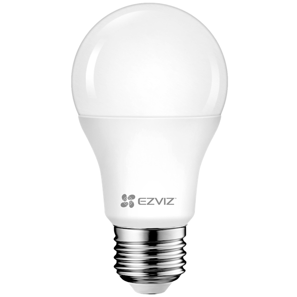 EZVIZ LB1 állítható fényerejű fehér WiFi LED izzó, 806 lumen, 2700K, ütemezés&időzítés, energiatakarékos, 8W, E27 (CS-HAL-LB1-LWAW)
