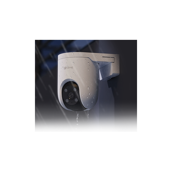 EZVIZ H8C PoE kültéri kamera, 2K, 3MP, Ethernet kábel, színes éjszakai, 360°, 2 irányú beszéd, sziréna, 512 GB-ig (303103104)