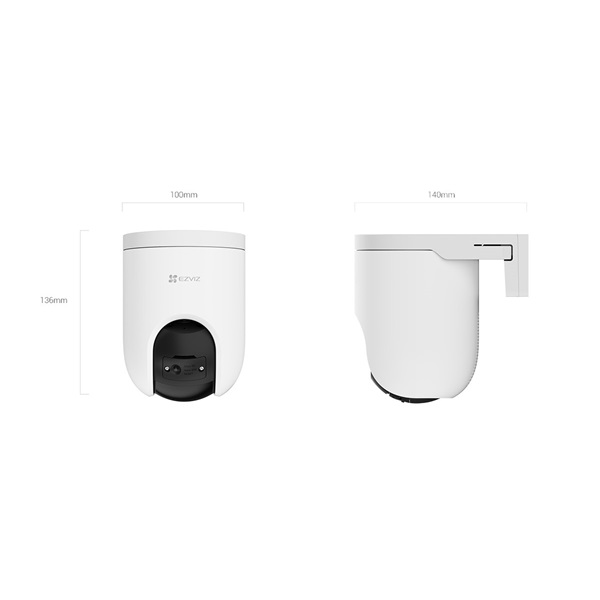 EZVIZ H8c 3K, 5 MP kültéri kamera, 360° lefedettség, színes éjszakai látás, automatikus zoom követés, alakérzékelés (303103081)