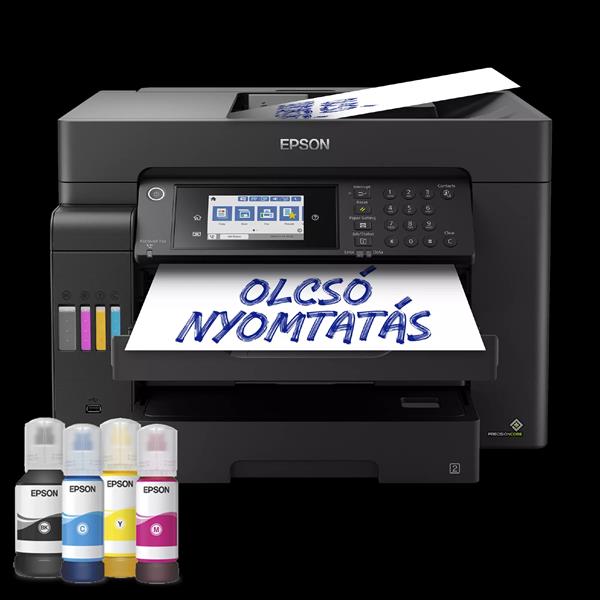 Epson EcoTank L15160 A3+, Színes multif. nyomtató DUPLEX, ADF, WIFI/LAN, 4500/2800 oldal tintával