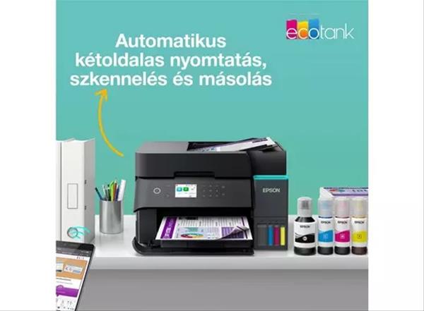 Epson EcoTank L6370 A4, Színes multifunkciós nyomtató DUPLEX, ADF, WIFI/LAN/USB, 15100/5500 oldal tintával