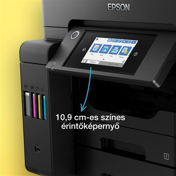 Epson EcoTank L6570 A4, Színes multifunkciós nyomtató DUPLEX, ADF, WIFI/LAN/USB, 8100/6500 oldal tintával